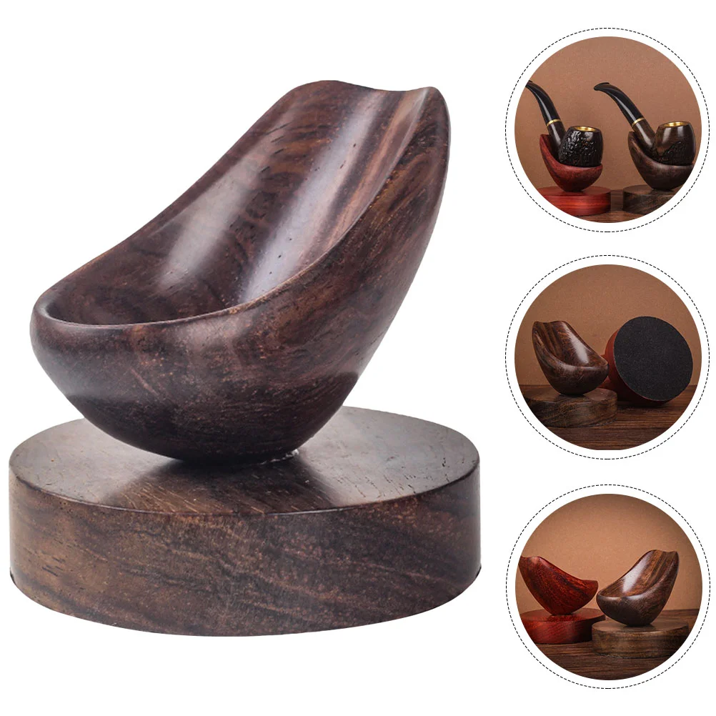 

Pipe Holder Rack Stand Rest Display Woodensingle Gift Pipes Organizer Wood Accessories Stands Birthday Husband My Anniversary