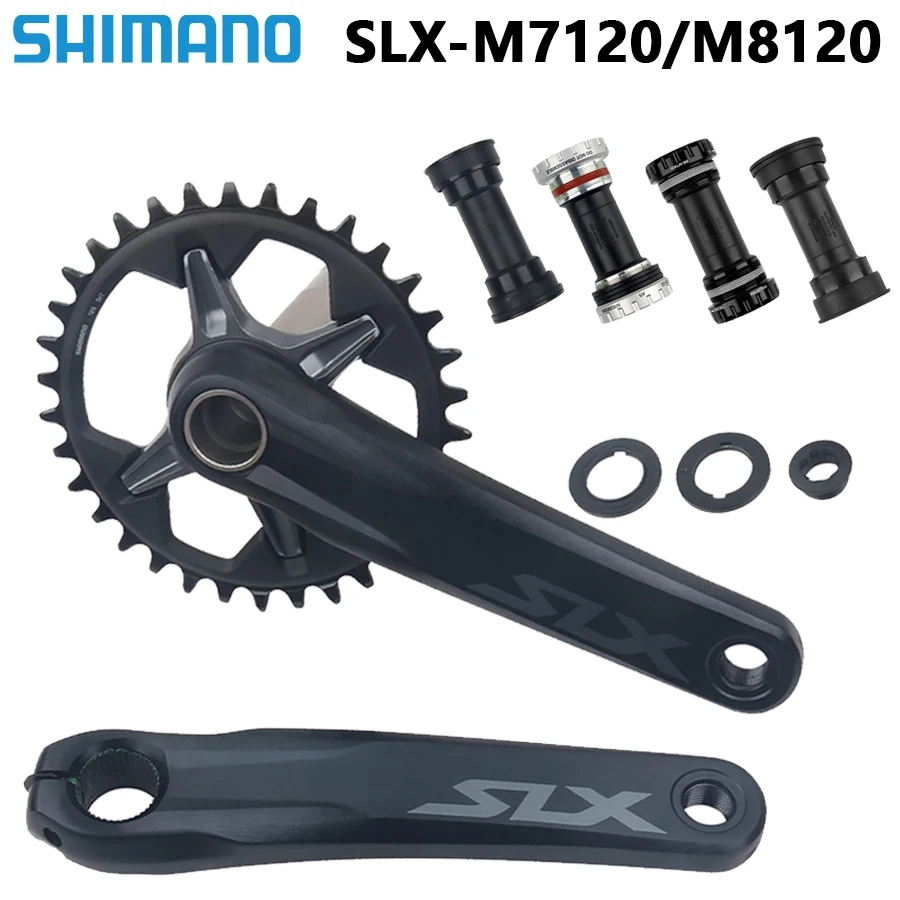 

SHIMANO оригинальный SLX M7120 кривошипная система 170 мм 34T Звездочка BB MT800/BB52 FC-M8120 12 скоростей MTB велосипед кривошипная установка M7100 M8100 Модернизированный