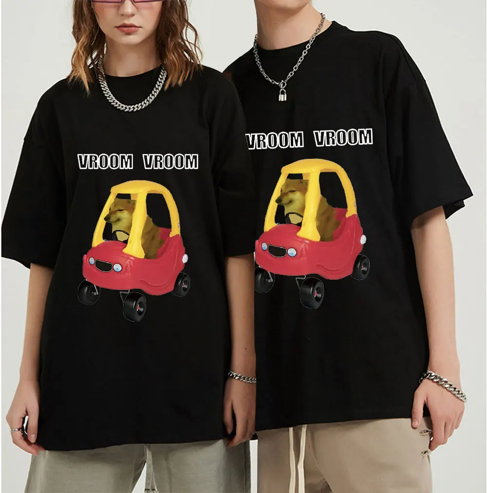

Cheems Car Cool T Shirt Men Streetwear Tops Harajuku T-shirt Summer Casual Tshirt Hip Hop Unisex Short Sleeve Oversized T-shirts