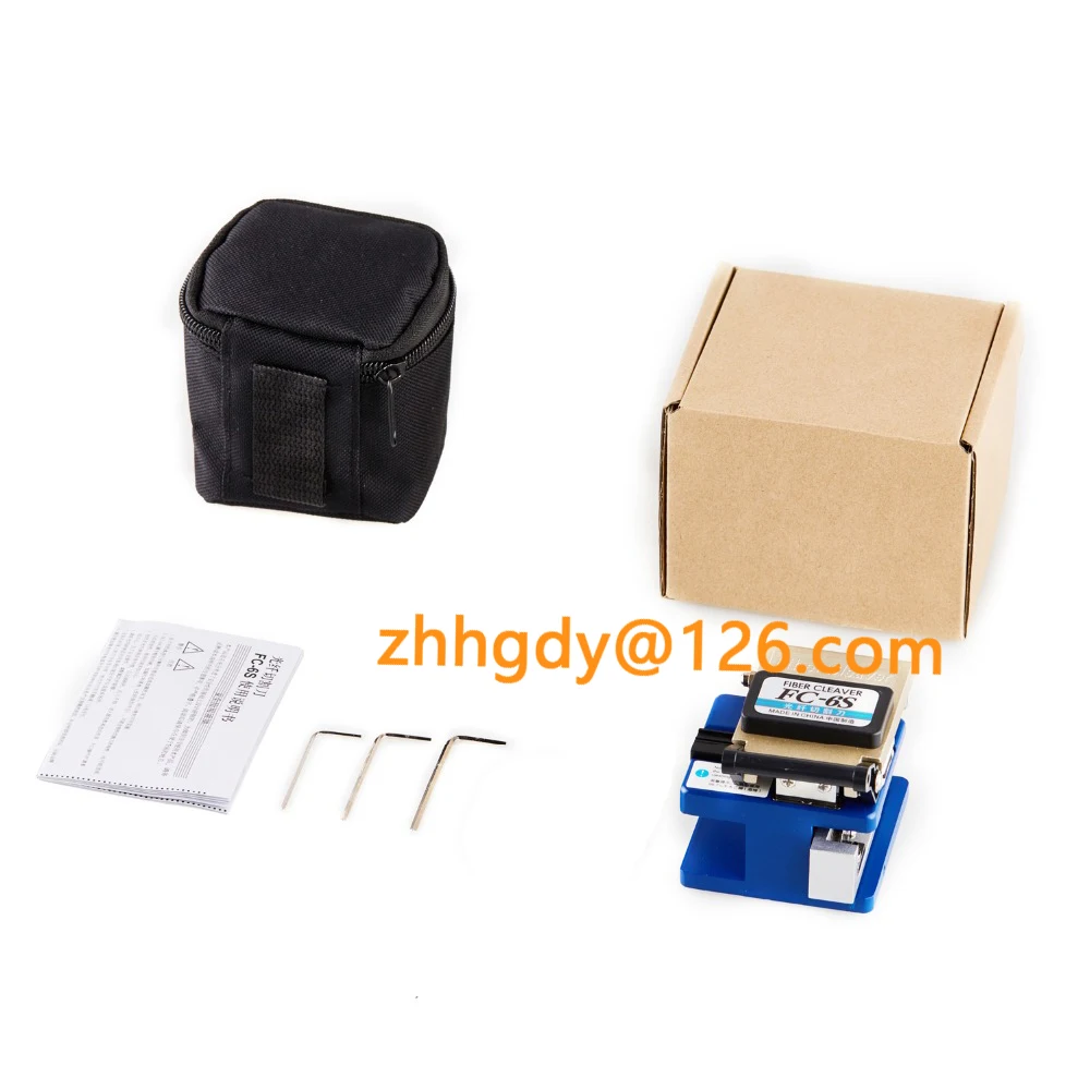 Fiber Optic Tools Kits 9 in 1 FTTH Fiber Optic Tool Bag +Fiber Stripper+ fc-6s Fiber Cleaver+ Miller+10PCS SC UPC Fast Connector
