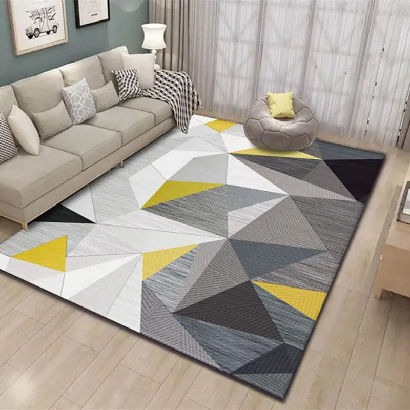 

Nordic Marble Geometry Teenager Room Decoration Carpets for Living Room Bedroom Rug Non-slip Area Rugs Home Washable Floor Mats