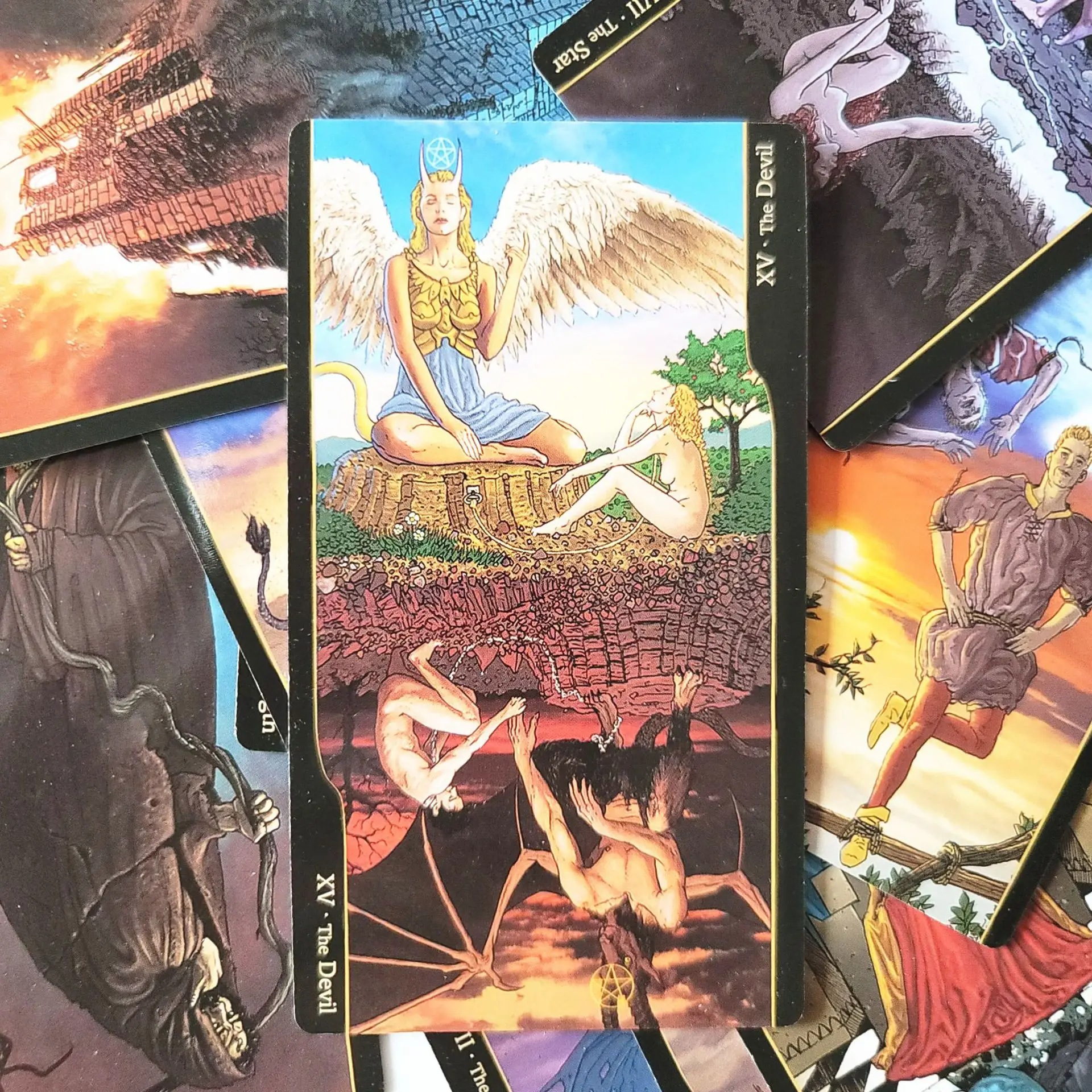 78 Cards Tarot Size12x7cm of Oppositions The Deck for Fate Divination Predict Emotion |
