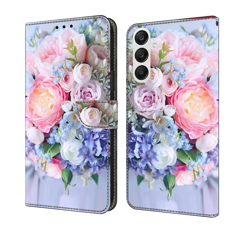 Фото Чехол-книжка с рисунком для Samsung A57 5G SM-A576B, чехол-кошелек для Samsung Galaxy A57 A 57 SM-A576W A576Z, Funda №4