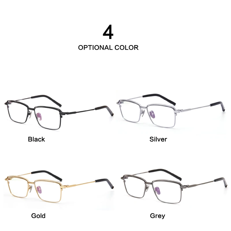 Мужские и женские очки в титановой оправе IP удобные деловые для коррекции зрения