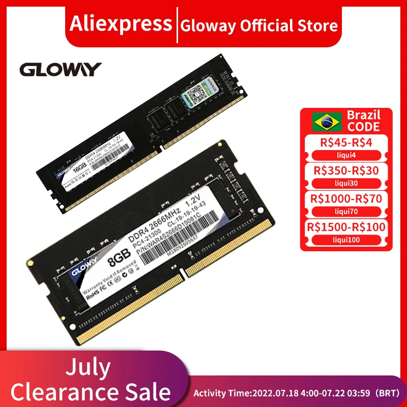 Оперативная память Gloway DDR4 для ноутбука 2666 МГц 16 ГБ 8 3200 | Компьютеры и офис