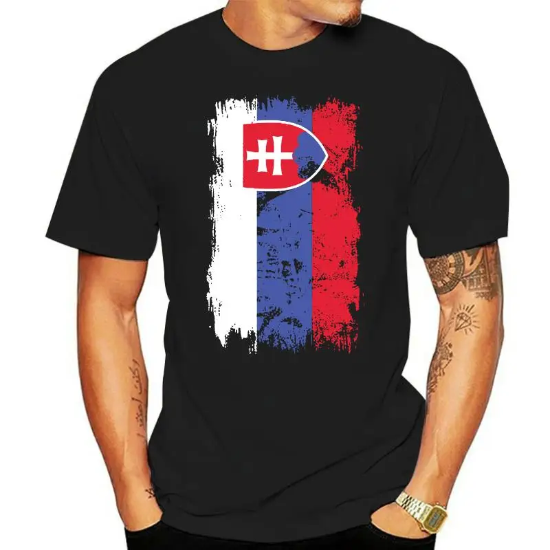 Slovakia Grunge Flag Mens T-Shirt Tee Top Slovensko Football Slovak Gift Shirt Fashion Classic