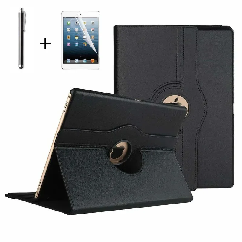 

360 Degrees Rotating PU Leather Flip Cover Case For iPad Pro 12.9 Case Smart Tablet Case Auto Sleep / Wake A1670 A1584