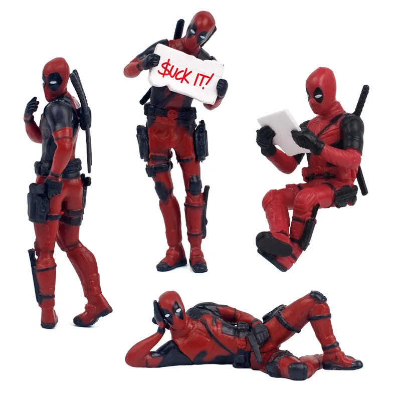 

Disney Marvel X-Men 6-8cm Deadpool 2 Action Figure Posture Anime Decoration PVC Collection Figurine Toys model for children gift