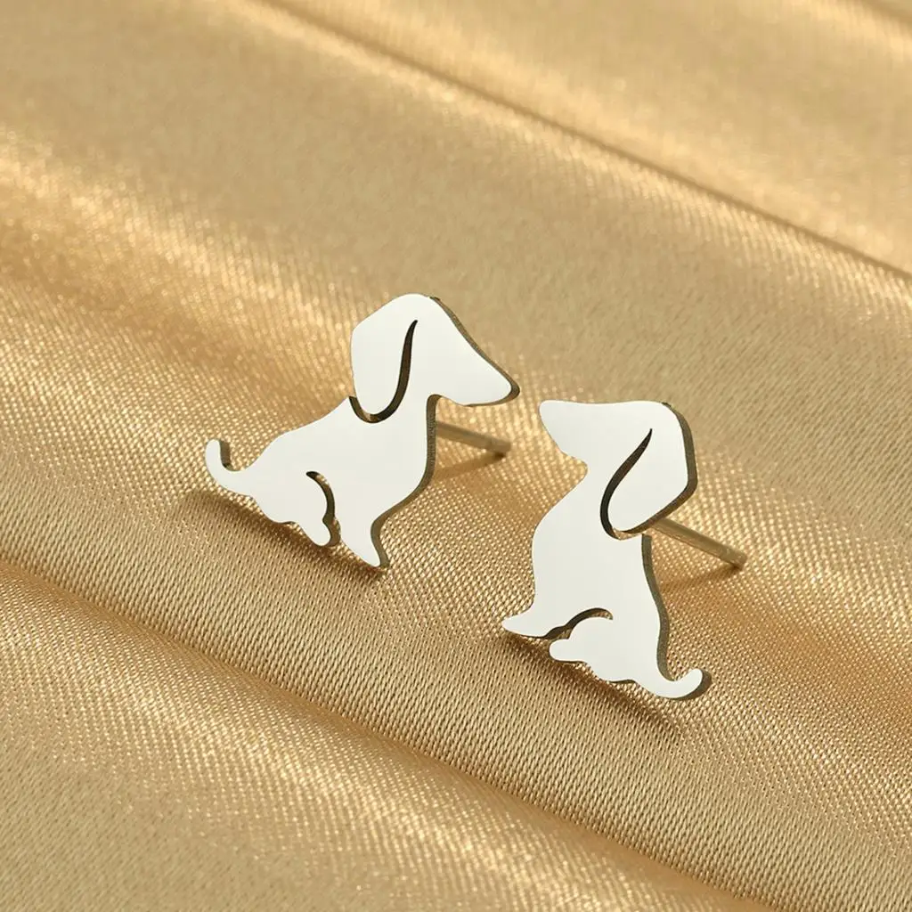 Простые Модные серьги-гвоздики Cxwind из нержавеющей стали с лазерной гравировкой