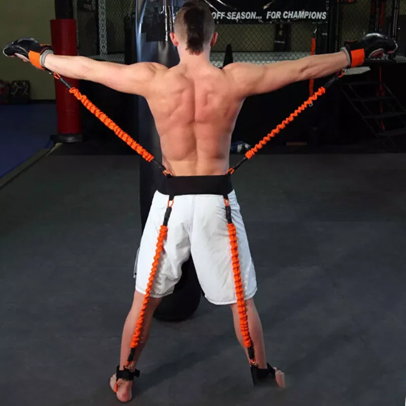 

Boxing Resistance Bands Training Strap 160LBS For MMA, Sanda, Taekwondo, Muay Thai, Judo, Martial Art