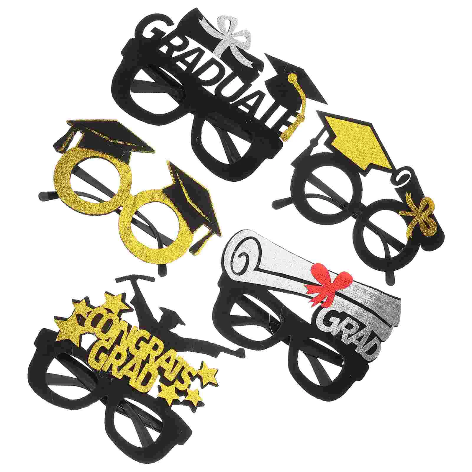 5 шт. очки для выпускного сезона реквизит вечеринки 2024 украшения декор