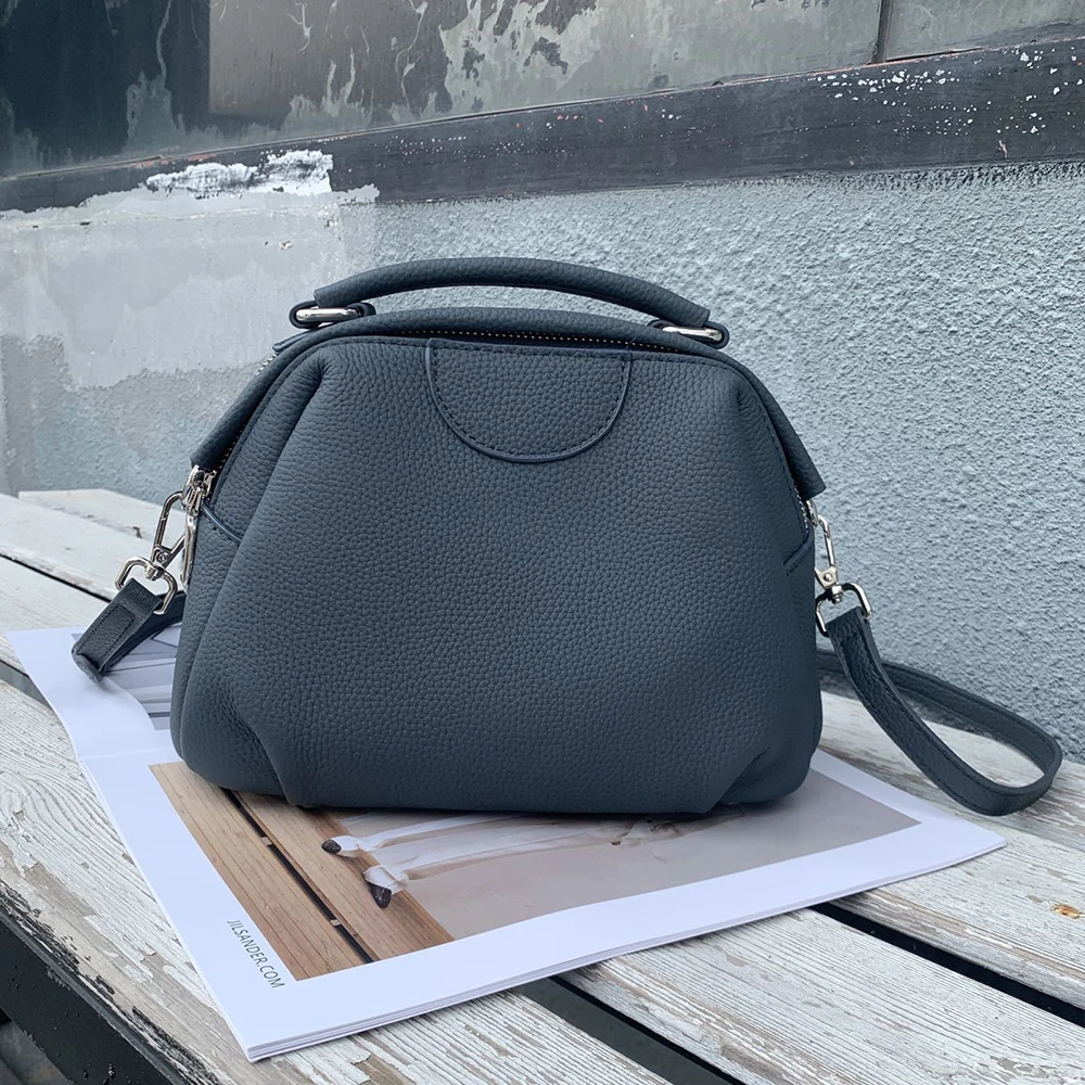 2025 Новая популярная модная женская сумка через плечо из натуральной кожи большой