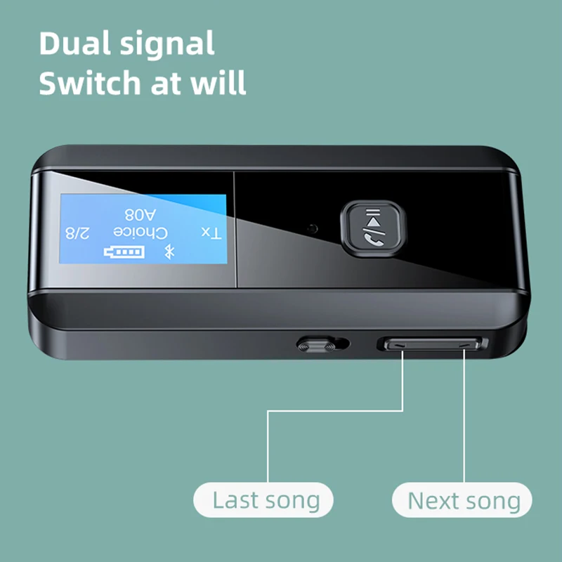 Беспроводный адаптер Bluetooth для автомобиля BT 5.0 приемник и передатчик для ПК, колонок, наушников, мыши.