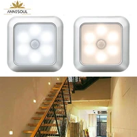 pir motion sensor led night light wireless energy saving body induction lamp wall lamp bedroom corridor lamp cabinet light