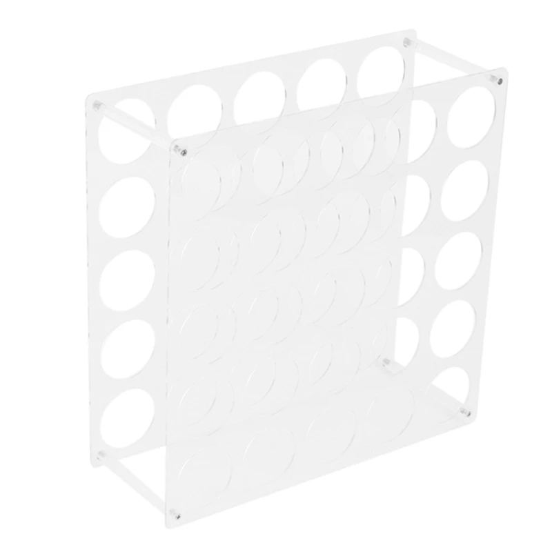 

Vinyl Roll Storage 25-Holes Vinyl Storage Rack Acrylic Storage Organizer Multiple Large Holes Display Stand