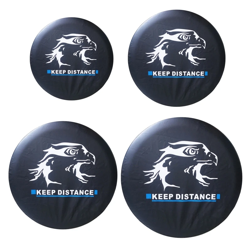 

Spare Tire Cover, Universal Fit for Trailer, RV, SUV, and Many Vehicle 14" 15" 16" 17" Weatherproof Tire Protector H9EE