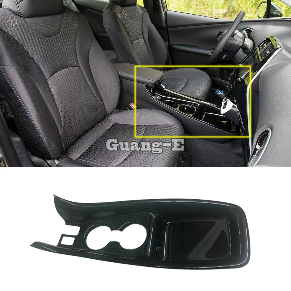 

For Toyota Prius 2016 2017 2018 2019 Car Stick Inner Middle Front Shift Stall Knob Paddles Cup Lamp Frame Trim Hoods 1PCS