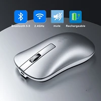 Rechargeable Ergonomic Wireless Mouse Computer USB Bluetooth Mouse 2in1 Silent Gaming Mause For Xiaomi Macbook Laptop Mice