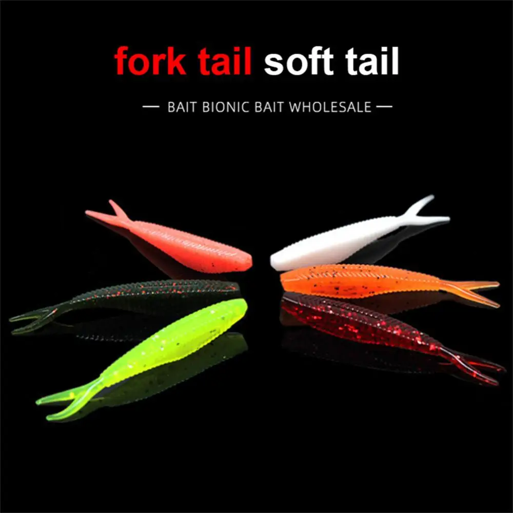 

Soft Lures Silicone Bait 6cm1.5g Jigging Wobblers Fishing Lure T-tail Aritificial Pike Fishing Tackle Fishing Entertainment