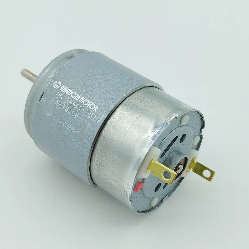 Фото Высокоскоростной электродвигатель MABUCHI RS-385PV-2270 Micro 385, 15000 об/мин, с угольными щетками, постоянный ток 12В/18В/24В, для DIY-проектов, фенов, игрушек, моделей №4