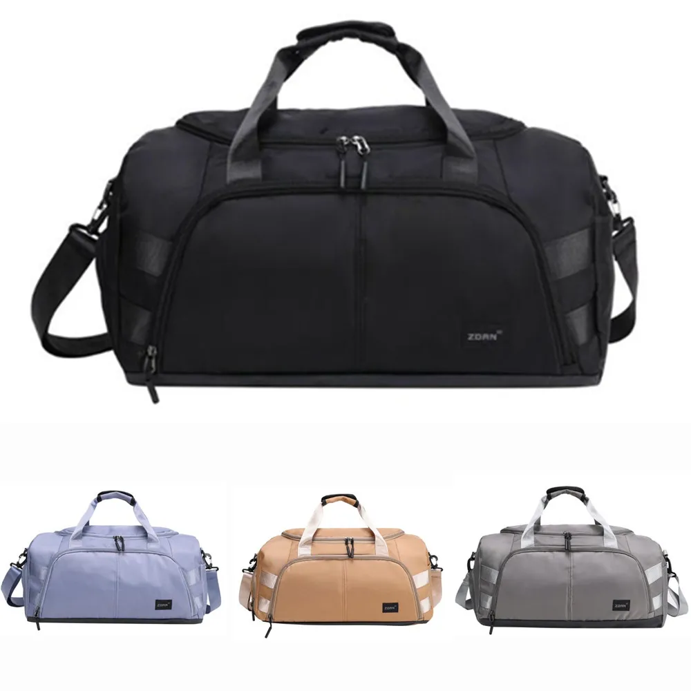 

Men Gym Bags Nylon Fitness Bag Large Capacity Portable Gym Bag Waterproof with Shoe Compartment Travel Sport Bag Yoga duffle bag