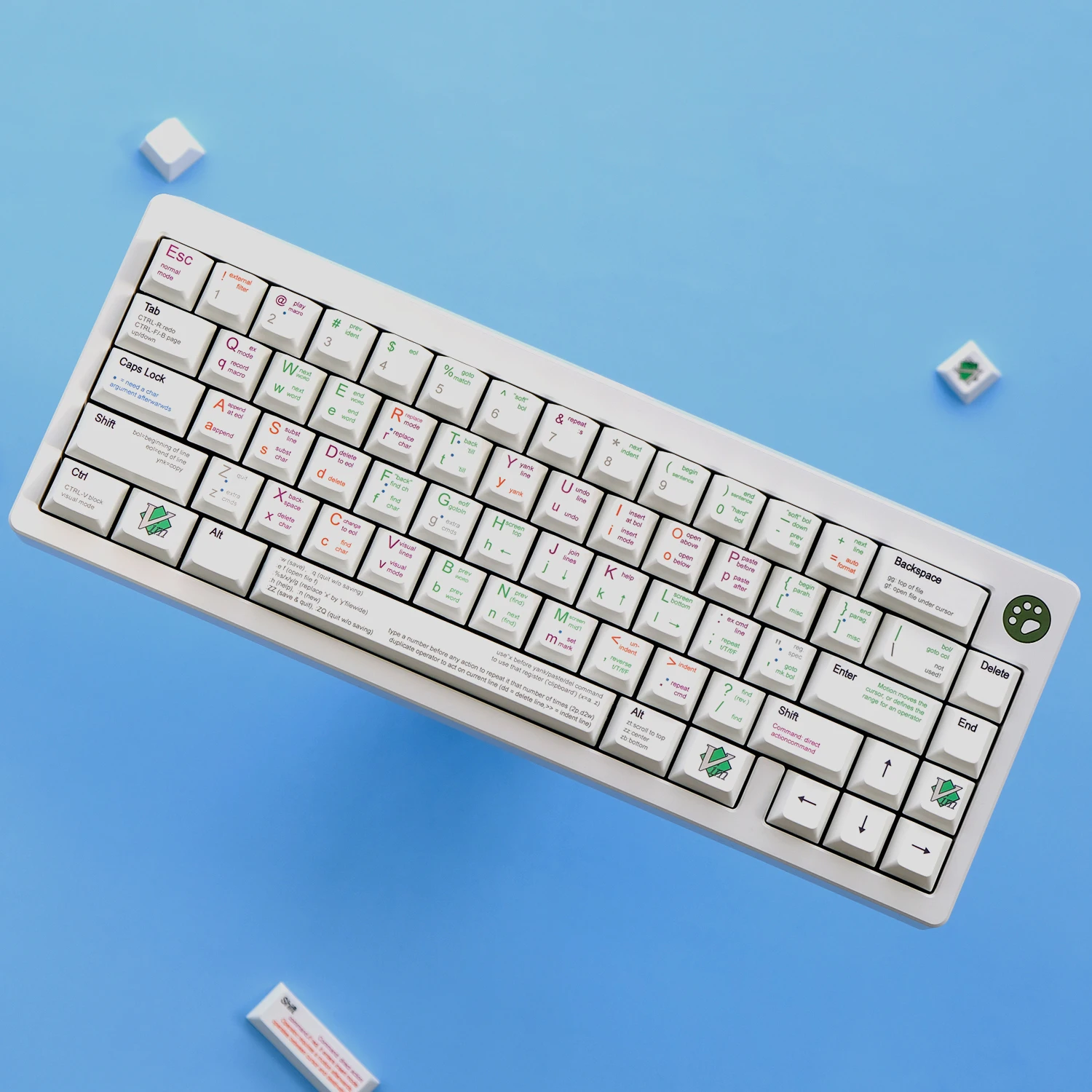 131 клавиш VIM колпачки для Вишневый профиль белый GMK колпачок программатор PBT