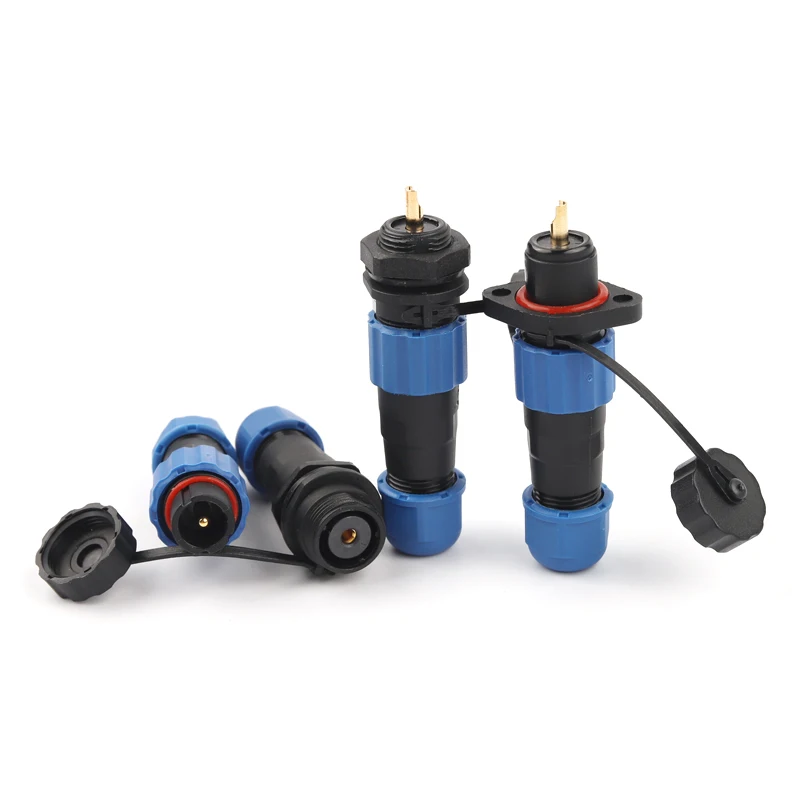 

SP13 IP68 Waterproof Butt/Nut/Flange Male Plug Female Socket 1/2/3/4/5/6/7/9 Pin Panel Mount Cable Aviation Connector