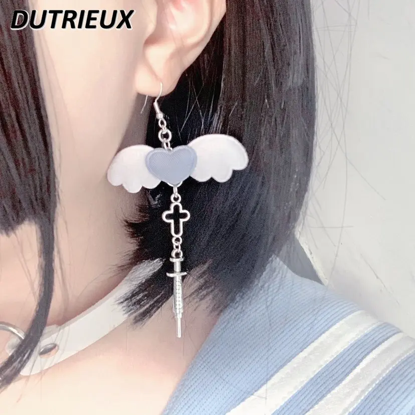 

Girl Earrings Mine Sub-Culture Sweet Cute Japanese Style Dark Hand-Made Earrings Ear Clips Fashion Aearrings for Women