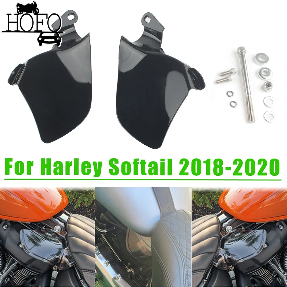 For Harley Softail 2018-2022 Models Motorcycle Saddle Shields Air Heat Deflectors Breakout Low Rider Fat Boy Street Bob FXBB