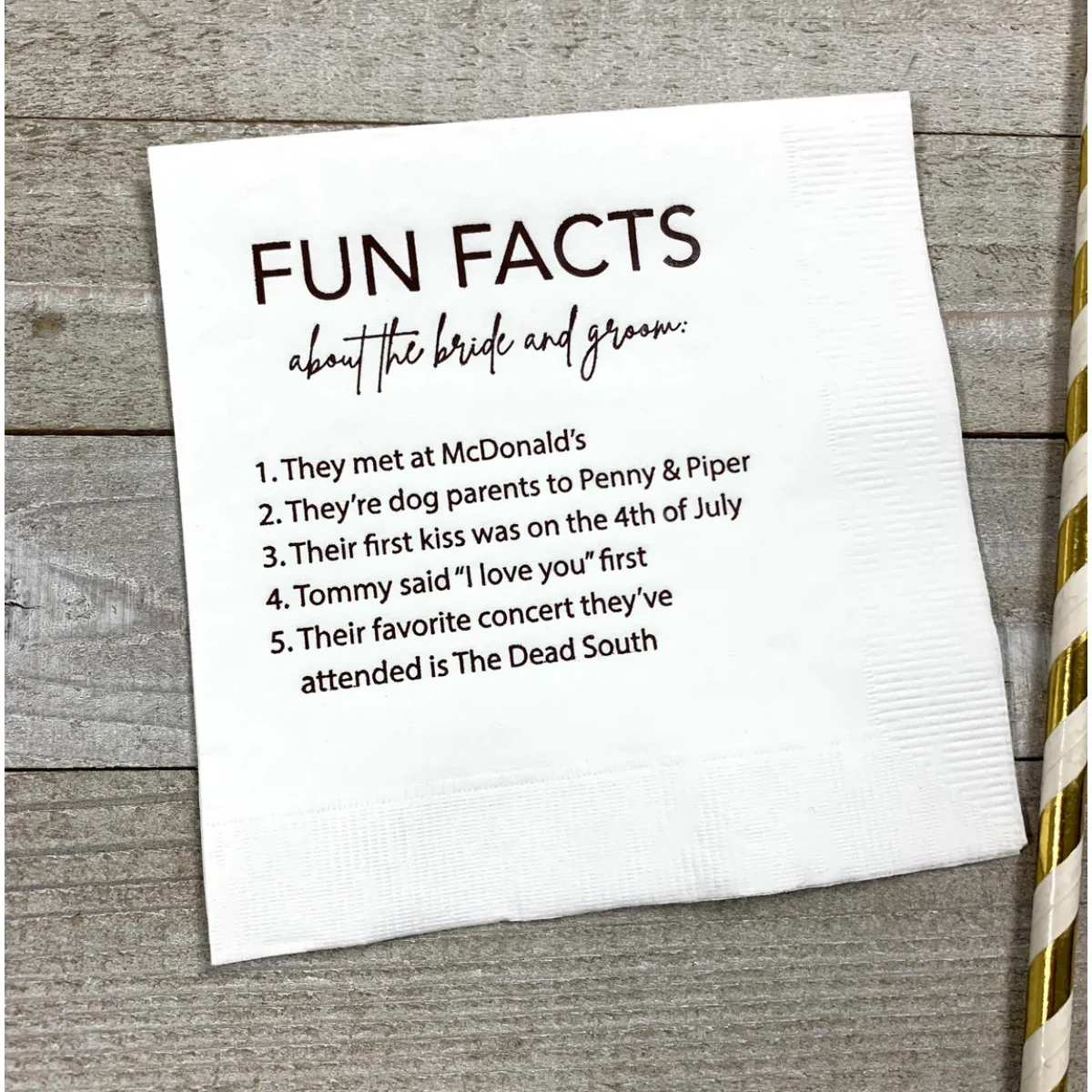 50 шт. персонализированные салфетки для вождения дня рождения свадьбы забавные