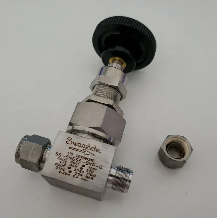 Оригинальный выпускной клапан Swagelok SS-6NBS6 из нержавеющей стали 316 с тяжелым