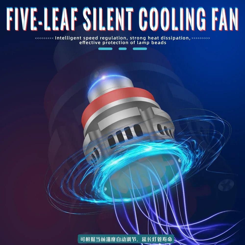 Лазерная линза H7 H11 Φ противотуманная лампа H8 H9 9005 HB3 9006 HB4 CSP 8000K 3000K фара 12 в 80 Вт лм