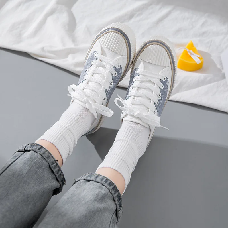 2023 Summer Canvas Shoes for Women's Sneakers Cricket Shoes Fashion Ins Student Movement Fashion Low Help Casual Shoes Women's