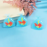 jeque 10pcs acrylic candy package goldfish charms pendant diy keychain earrings jewelry accessories