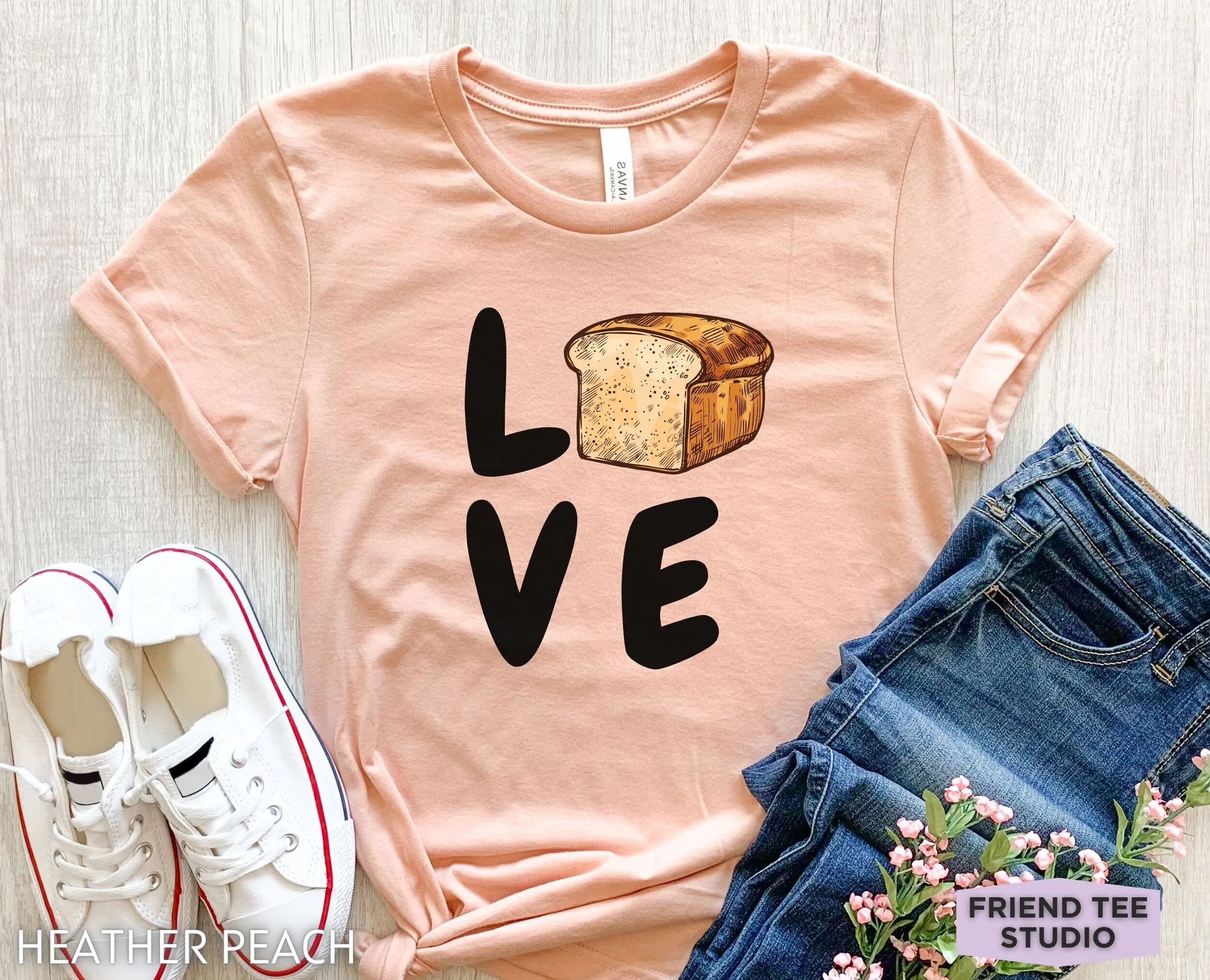 Футболка с хлебом милая детская тема для девочек забавная выпечка мамы пекаря