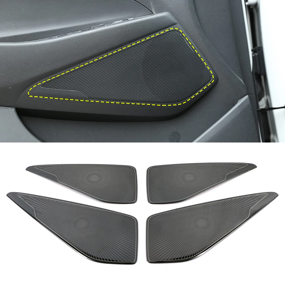 

Для Hyundai Tucson TL 3rd 2015-2019 нержавеющая дверь автомобиля громкий динамик колонка крышка динамика отделка рамка стикер аксессуары