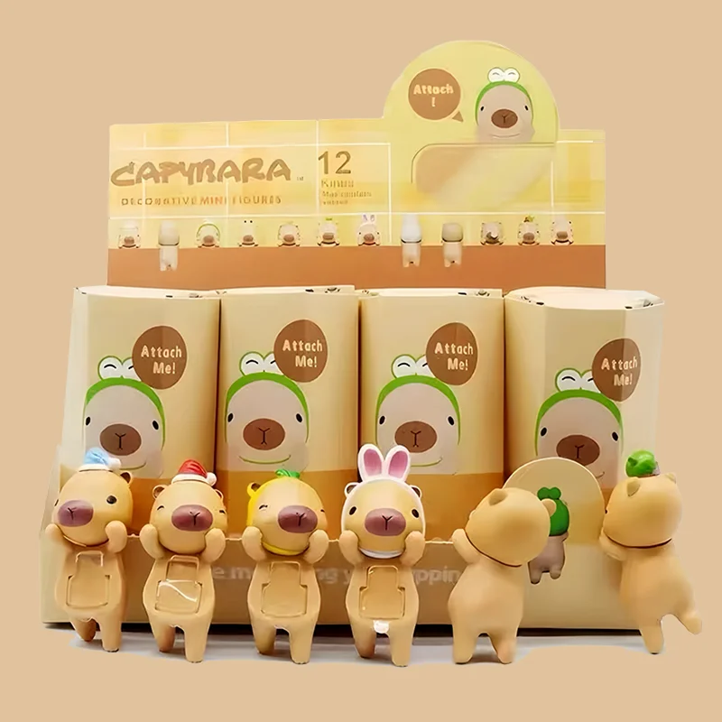 New Capybara Sonny angel Mystery box Small Animal Figurine Car Screen Decoration Dolls Fans Valentine's Day Christmas Gifts