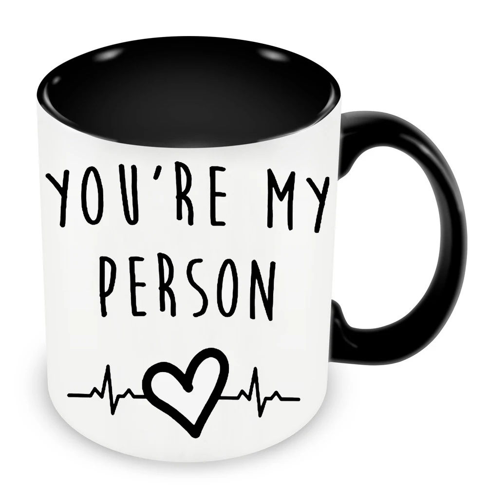 

You're My Person Greys Anatomy Cups Caffeine Cocoa Coffee Mug Tea Mugen Friend Gifts Home Decal Tableware Coffeeware Drinkware