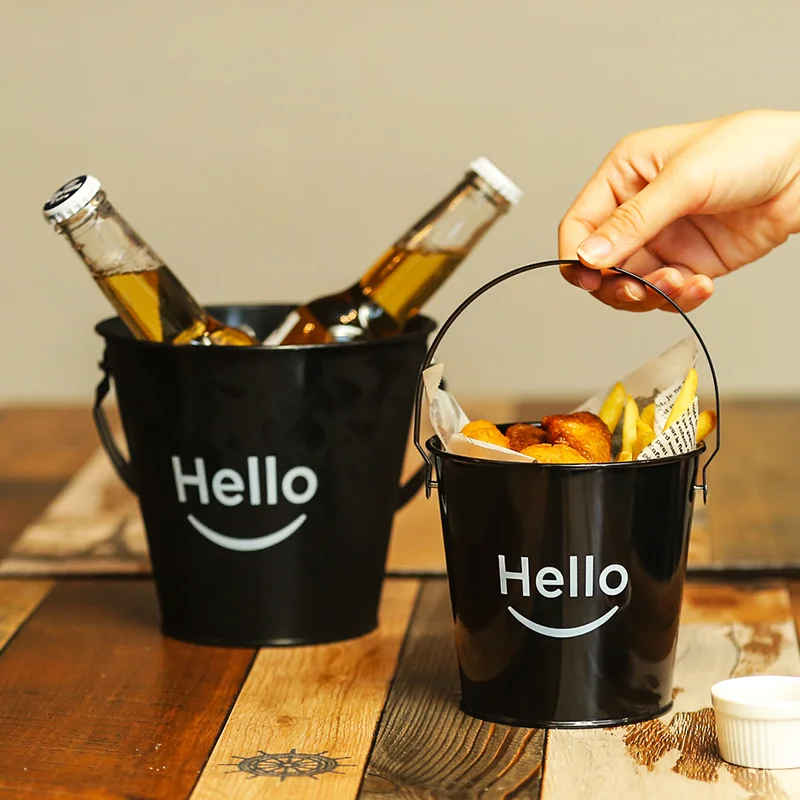 

Bar ice bucket Snack handle bucket Chip bucket Ice cubes Ice cubes Beer bucket hello cucumber bowl ice bucket beer cooler