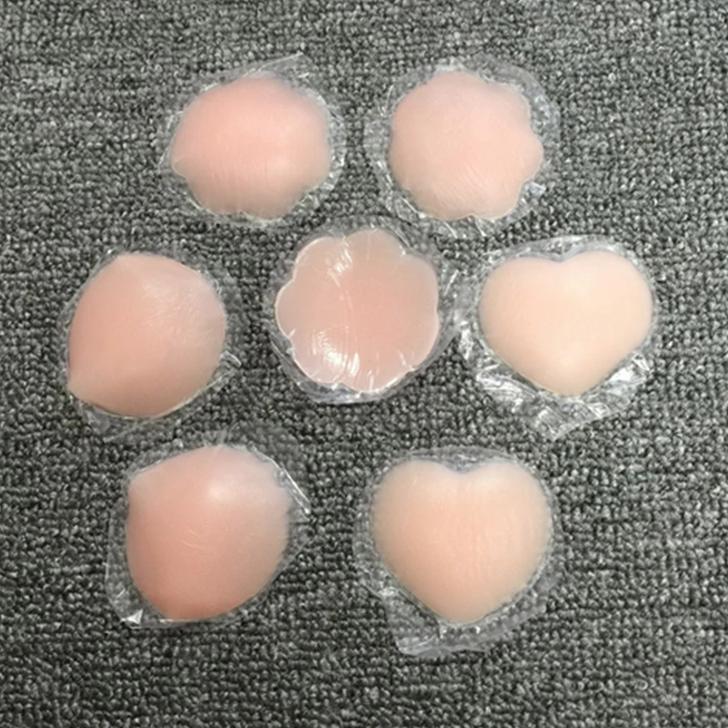 

1Pair Women Cool Reusable Nipple Cover Self Adhesive Pasties Silicone Breast Sticker Charm Bra Pad Sexy Nipple Covers