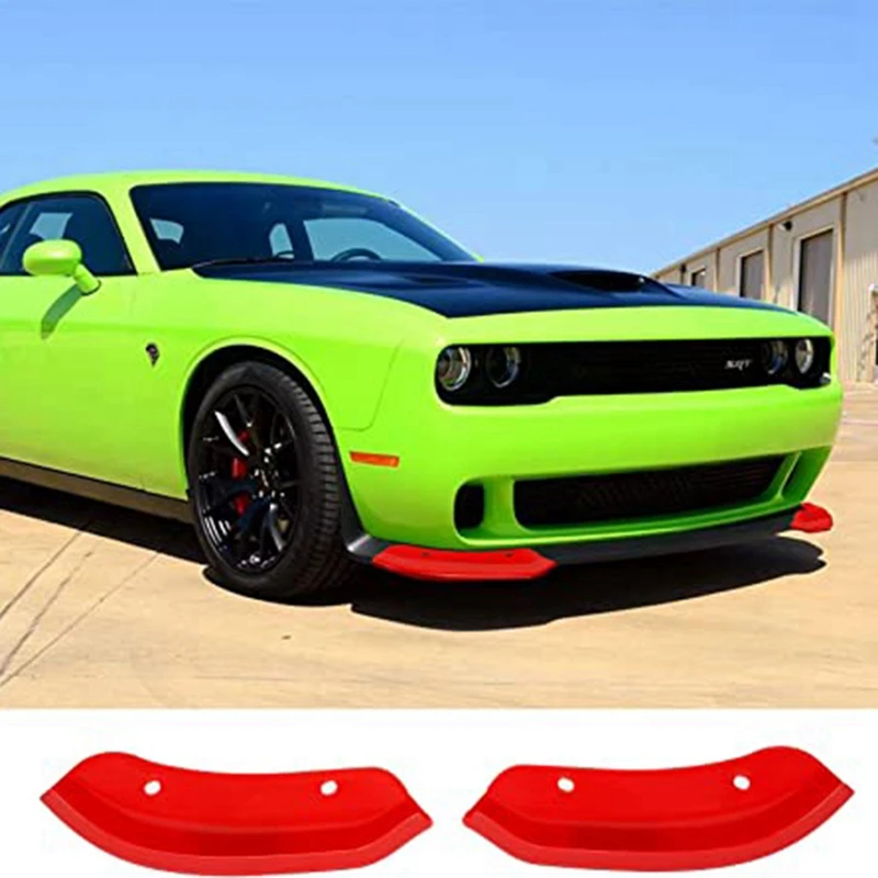 Front Bumper Lip Protector Cover For Dodge Challenger Scat Pack 2015-2020 Bumper Diffuser Spoiler Splitter Guard