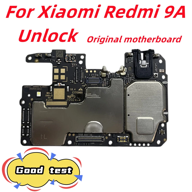 Original Unlocked MainBoard For Xiaomi Redmi 9A Global Version 2GB+32GB 4GB+64GB 128GB MotherBoard Full Chips Logicboard
