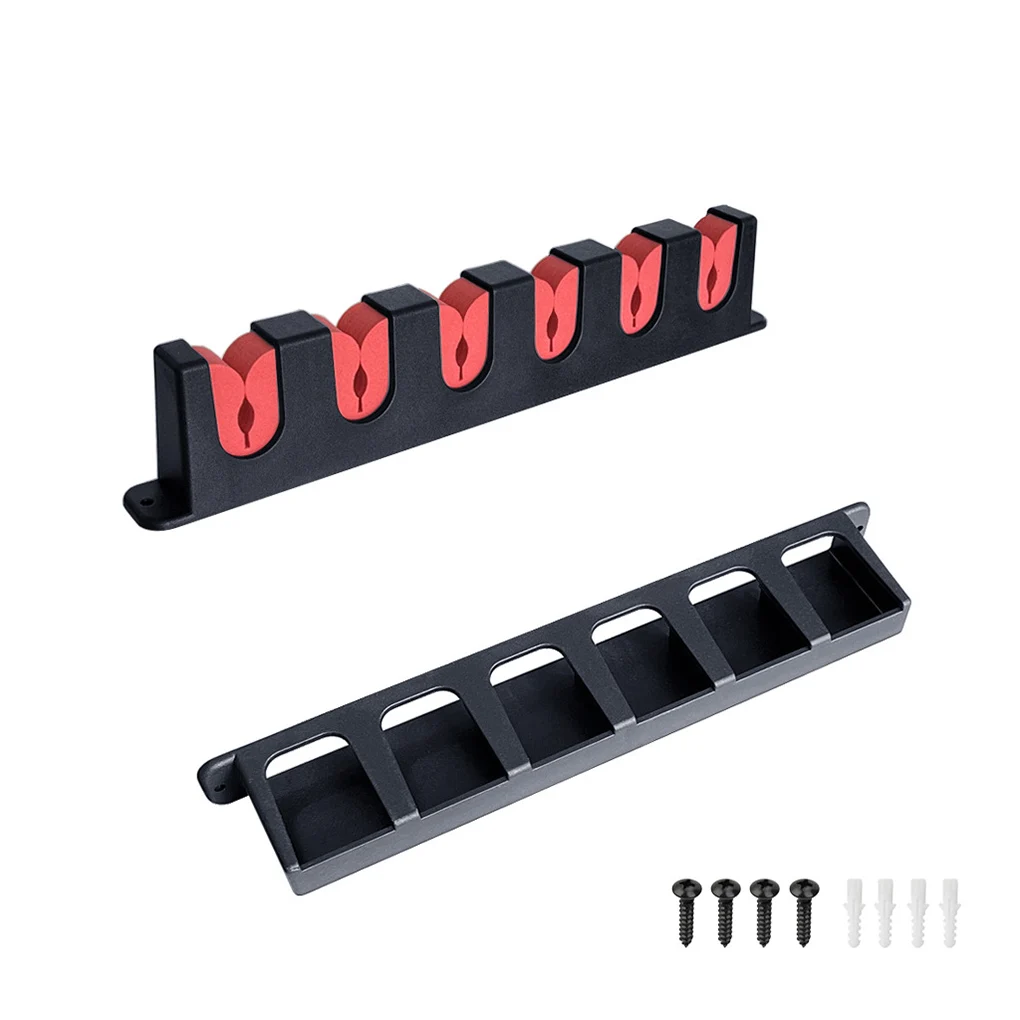 

Fishing Pole Display Rack Vertical 6 Holes Bracket Support Wear-resistant Outdoor Accessories Organizer Storage Blue