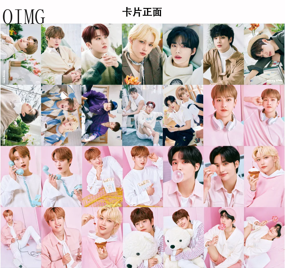 55 шт./компл. Kpop альбом Stray Kids Lomo Card 2022 сезонные приветствия Детские фотокарты