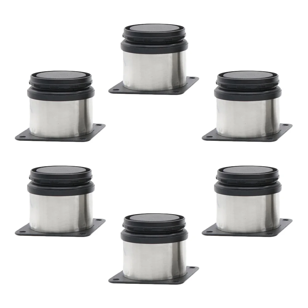 

6Pcs Stainless Steel Furniture Legs Adjustable Table Sofa Beds Furniture Legs