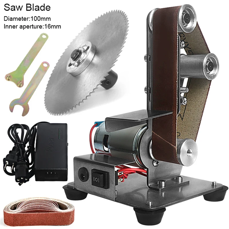 

Миниатюрный Электрический Ленточно-шлифовальный Станок 110В/220В, Настольный Вертикальный Полировальный Станок Для DIY