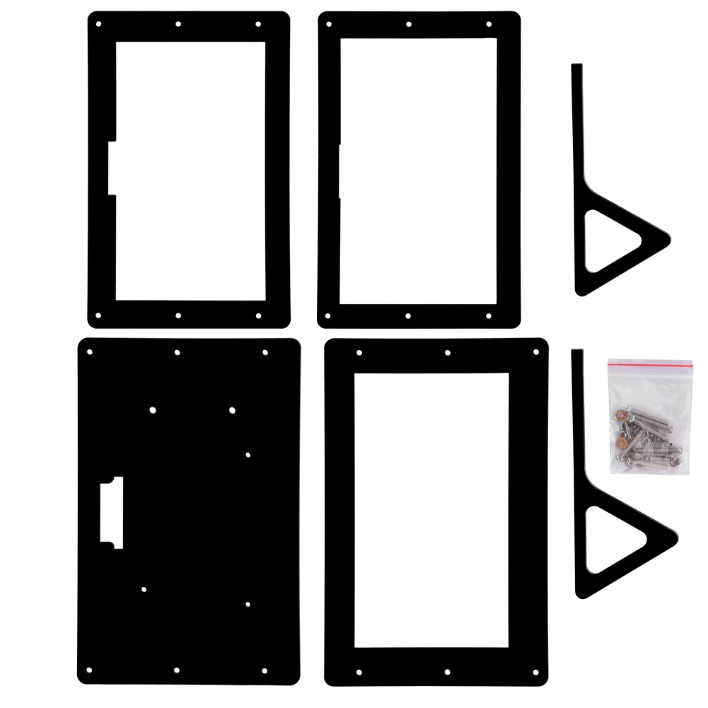 

7 Inch Acrylic Protective Case Shell with Stand Holder for Raspberry Pi 7" Display Screen