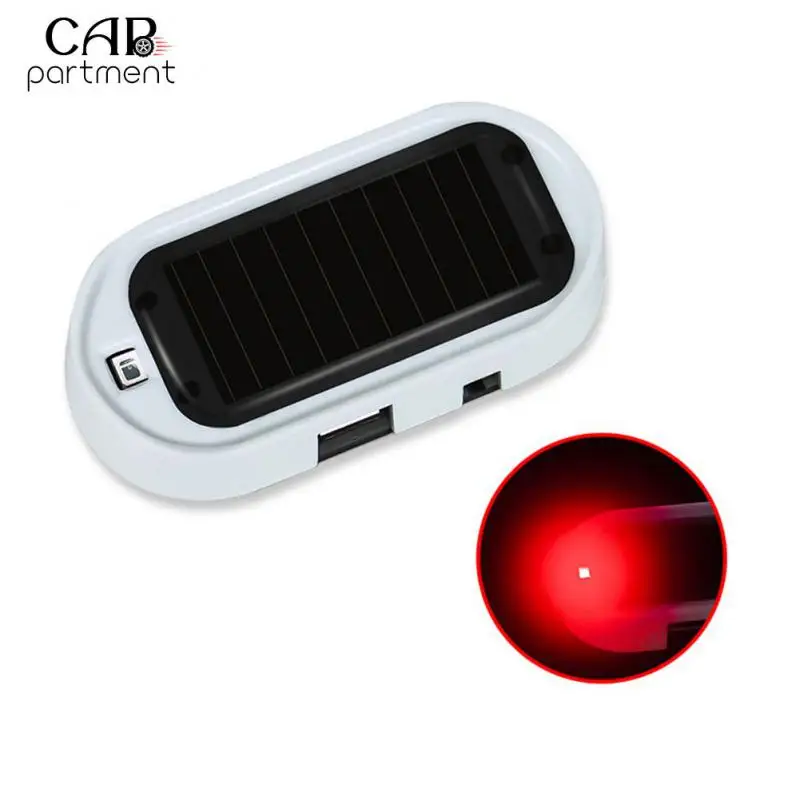 

Flashing Imitation Solar Auto Charging Car Wireless Warning Ant Smart Induction Led Fake Security Light Solar Powered Stable