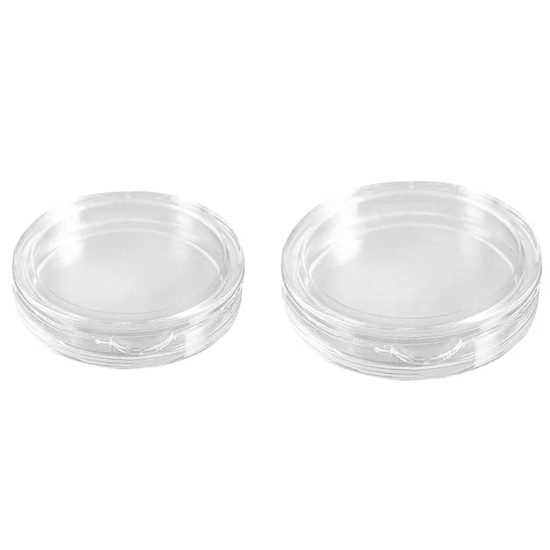 

20 Pcs Transparent Small Plastic Coin Box 18Mm & 21Mm