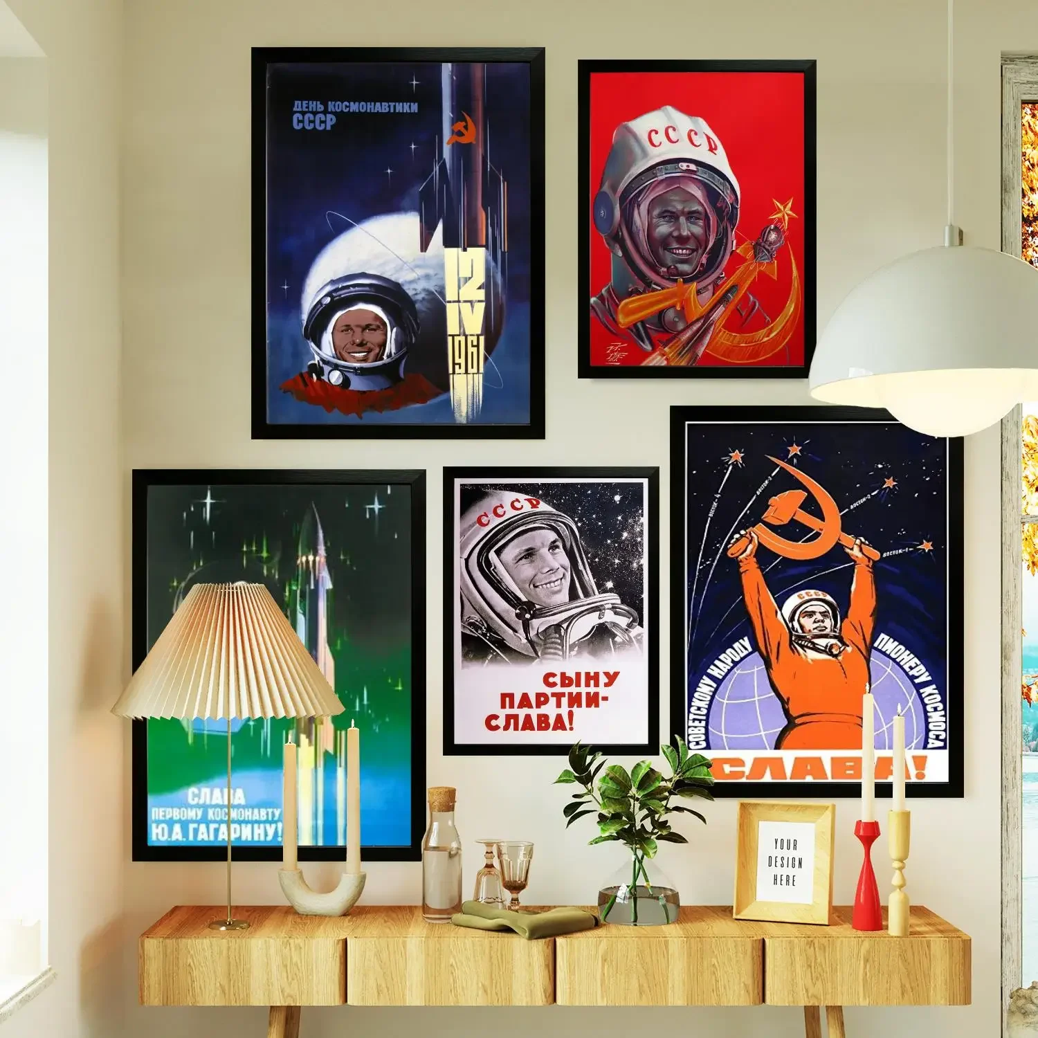 Юрий Клягарин космонавт плакат принты настенная живопись на холсте для